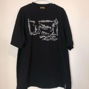 Drunkyn Munky Men’s XXL Black Embroidered T-shirt